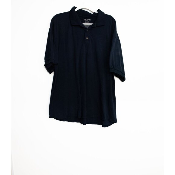 Gildan DryBlend Navy Polo Shirt - 2XL Short-Sleeve - Picture 1 of 8